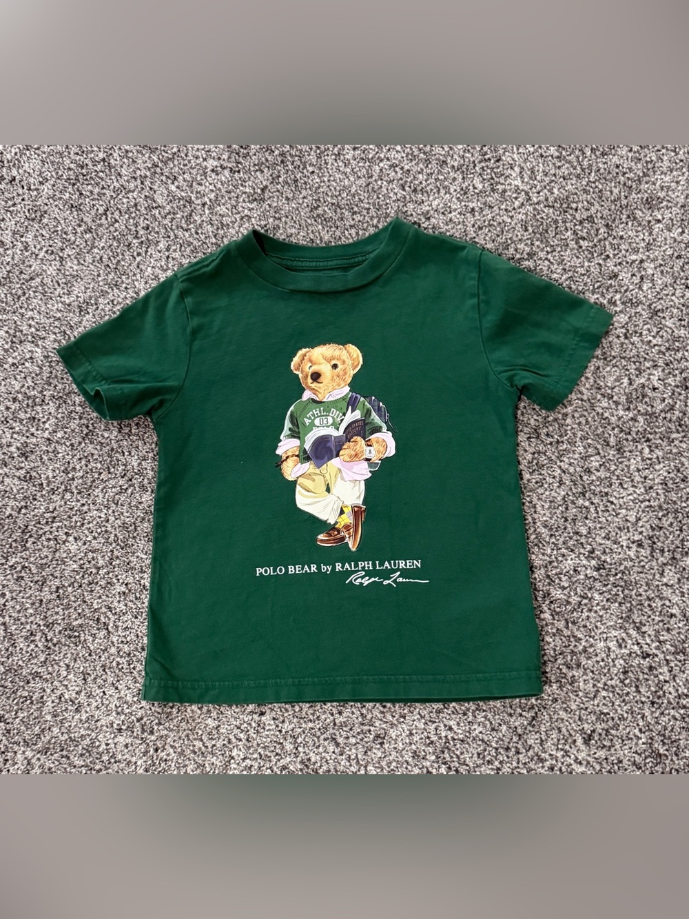 Polo by Ralph Lauren Dark Green Polo Bear Graphic Tee